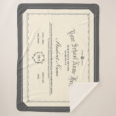 カスタムパーソナライズされた二層伝統的炭 シェルパブランケット (正面)