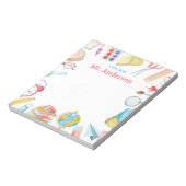 カスタムパーソナライズされた先生のメモ帳 ノートパッド (回転)