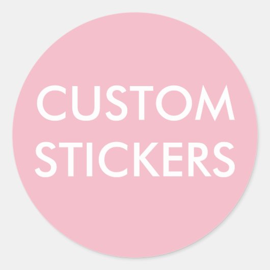 カスタムパーソナライズされた円貼り空白の器 ラウンドシール (正面)