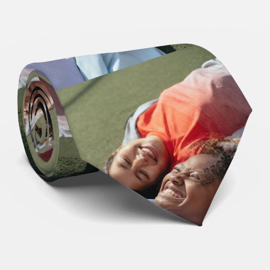 カスタムパーソナライズされた写真コラージュ ネクタイ (ロール)