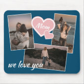 カスタムパーソナライズされた写真シンプル文字 マウスパッド (正面)