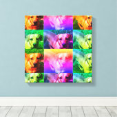 カスタムパーソナライズされた写真ポップ・アートのキャンバス キャンバスプリント (インサイチュ (ウッドフロア))