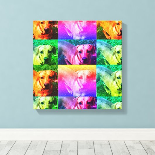 カスタムパーソナライズされた写真ポップ・アートのキャンバス キャンバスプリント (インサイチュ (ウッドフロア))