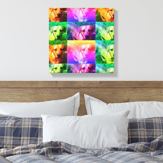 カスタムパーソナライズされた写真ポップ・アートのキャンバス キャンバスプリント (インサイチュ (寝室))