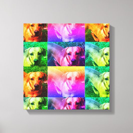 カスタムパーソナライズされた写真ポップ・アートのキャンバス キャンバスプリント (正面)