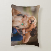 カスタムパーソナライズされた写真両面 アクセントクッション (裏面(縦))