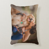 カスタムパーソナライズされた写真両面 アクセントクッション (正面(垂直))