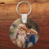 カスタムパーソナライズされた写真両面 キーホルダー (裏面)