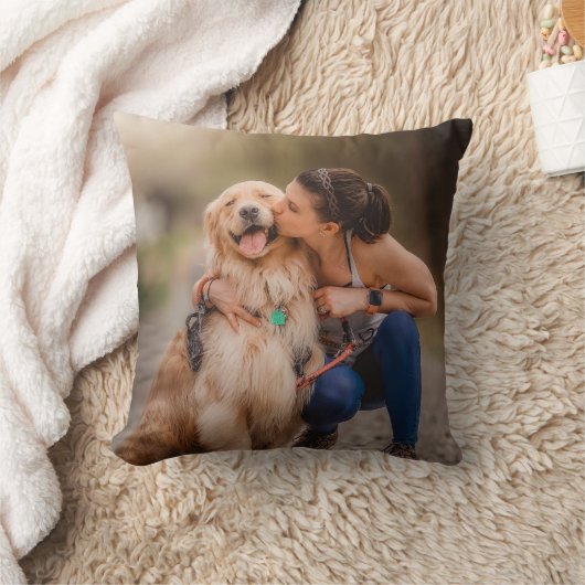 カスタムパーソナライズされた写真両面 クッション (ブランケット)