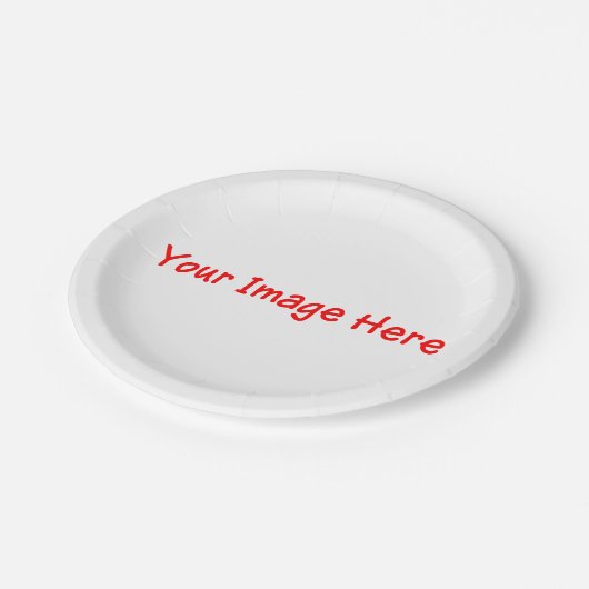 カスタムパーソナライズされた写真自撮4Keri ペーパープレート (アングル)