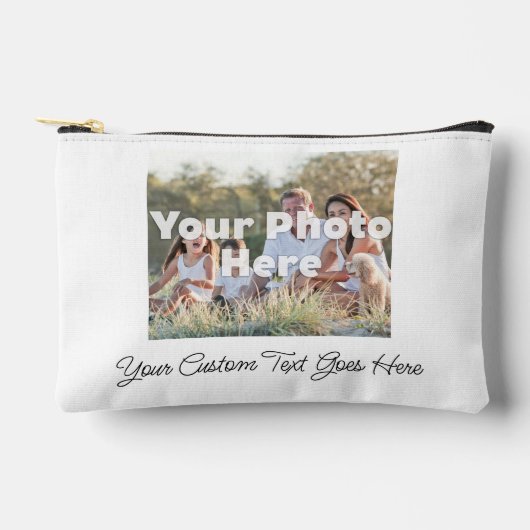 カスタムパーソナライズされた写真 アクセサリーポーチ (正面)