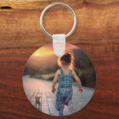 カスタムパーソナライズされた写真 キーホルダー (正面)