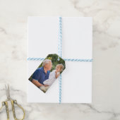 カスタムパーソナライズされた写真 ギフトタグ (より糸付き)