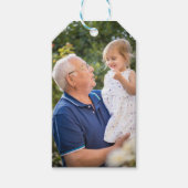 カスタムパーソナライズされた写真 ギフトタグ (正面)