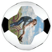 カスタムパーソナライズされた写真   サッカーボール (回転)