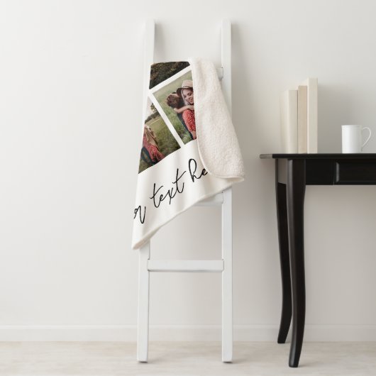 カスタムパーソナライズされた写真 シェルパブランケット (インサイチュ)