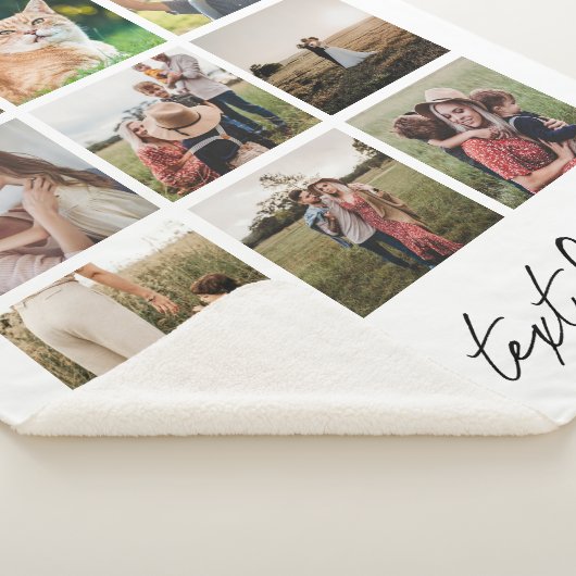 カスタムパーソナライズされた写真 シェルパブランケット (3/4)