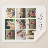 カスタムパーソナライズされた写真 シェルパブランケット (正面(横))