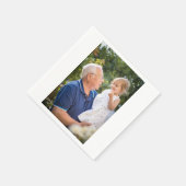 カスタムパーソナライズされた写真 スタンダードカクテルナプキン (角)