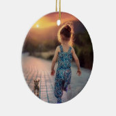 カスタムパーソナライズされた写真 セラミックオーナメント (右)