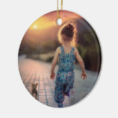 カスタムパーソナライズされた写真 セラミックオーナメント (左)
