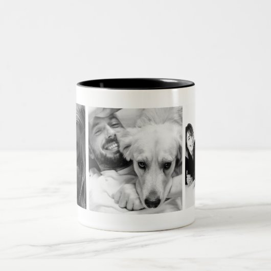 カスタムパーソナライズされた写真 ツートーンマグカップ (中央)