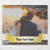 カスタムパーソナライズされた写真 ビールラベル (シングルラベル)