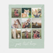 カスタムパーソナライズされた写真 フリースブランケット (正面)