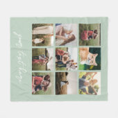 カスタムパーソナライズされた写真 フリースブランケット (正面(横))