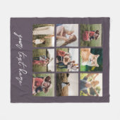 カスタムパーソナライズされた写真 フリースブランケット (正面(横))