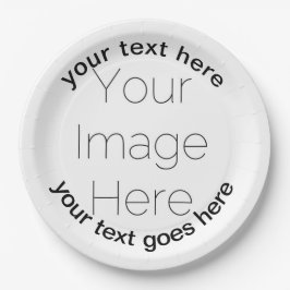 カスタムパーソナライズされた写真 ペーパープレート