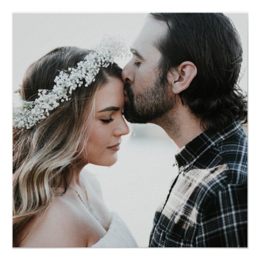 カスタムパーソナライズされた写真 ポスター (正面)