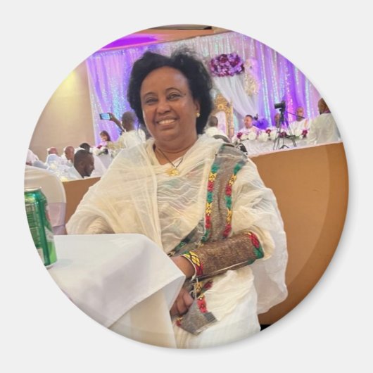 カスタムパーソナライズされた写真 マグネット (正面)