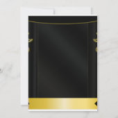 カスタムパーソナライズされた卒業式 招待状 (裏面)