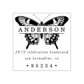 カスタムパーソナライズされた名はっきりしたと住所 ラバースタンプ (インプリント)