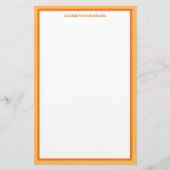 カスタムパーソナライズされた名オレカラフルン 便箋 (正面)