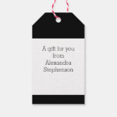 カスタムパーソナライズされた名キッズクリスマス ギフトタグ (裏面)