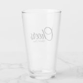 カスタムパーソナライズされた名 – 応援 タンブラーグラス (裏面)