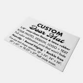 カスタムパーソナライズされた大フォーマット24" x 36" ドアマット (アングル)