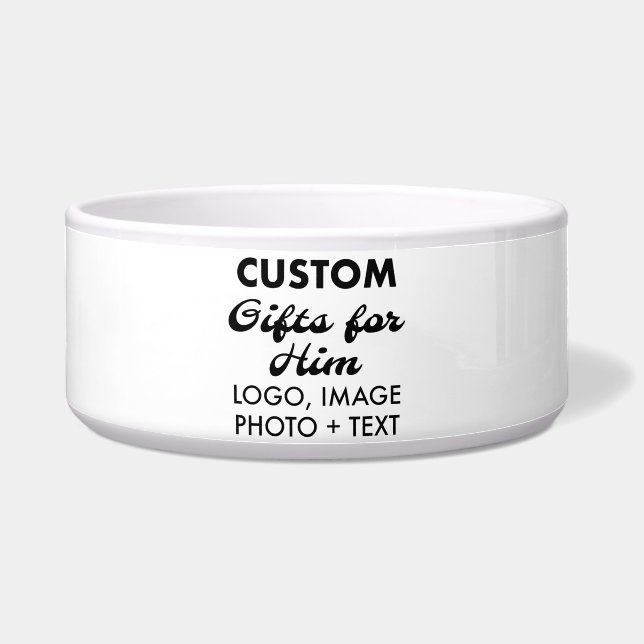 カスタムパーソナライズされた大ペットドッグボウル7" ボウル (正面)