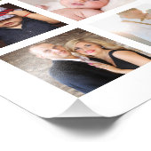 カスタムパーソナライズされた家族の思い出フォトコラージュ フォトプリント            (角)