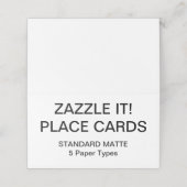 カスタムパーソナライズされた座席表空白のテンプレート プレイスカード (外部開封)