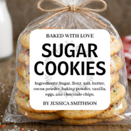 カスタムパーソナライズされた手作りラベルHM001_02sqv1 スクエアシール