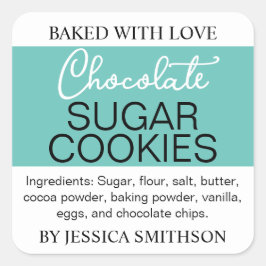 カスタムパーソナライズされた手作りラベルHM001_03sqv2 スクエアシール