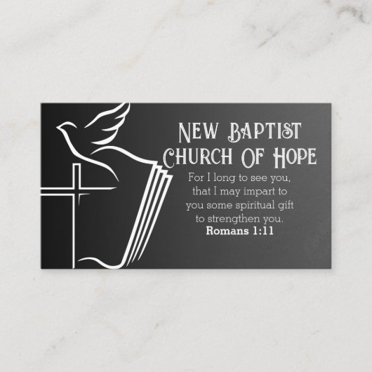 カスタムパーソナライズされた教会名刺 名刺 (正面)