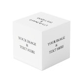 カスタムパーソナライズされた文字  フォトキューブ (裏面アングル)