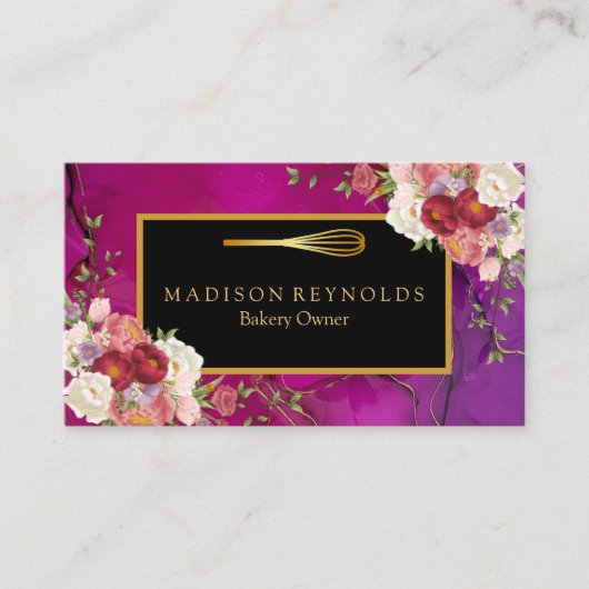 カスタムパーソナライズされた文字 名刺 (正面)