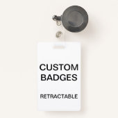 カスタムパーソナライズされた格納式クリップバッジ バッジ (正面リトラクタブル付き)