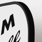 カスタムパーソナライズされた漬物の空白のパドル ピックルボールラケット (左詳細)