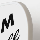 カスタムパーソナライズされた漬物の空白のパドル ピックルボールラケット (左詳細)